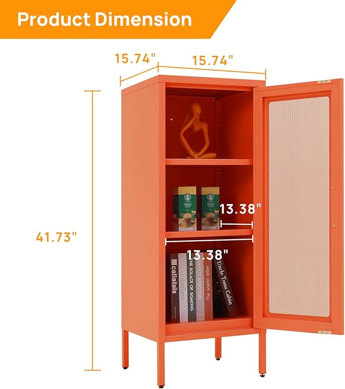 Slim Metal Storage Cabinet