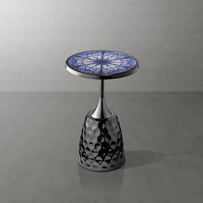 Homes: Inside + Out Halric Modern 24" Tall Round End Table