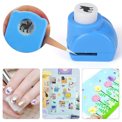 LOVEINUSA 10 PCS Land Animal Shaped Craft Hole Punch Set for DIY Crafting, Scrapbooking, Tissue Paper for Gift Bags, Wrapping Paper and Festival Wrapping Crafts, Birthday Confetti Maker Projects