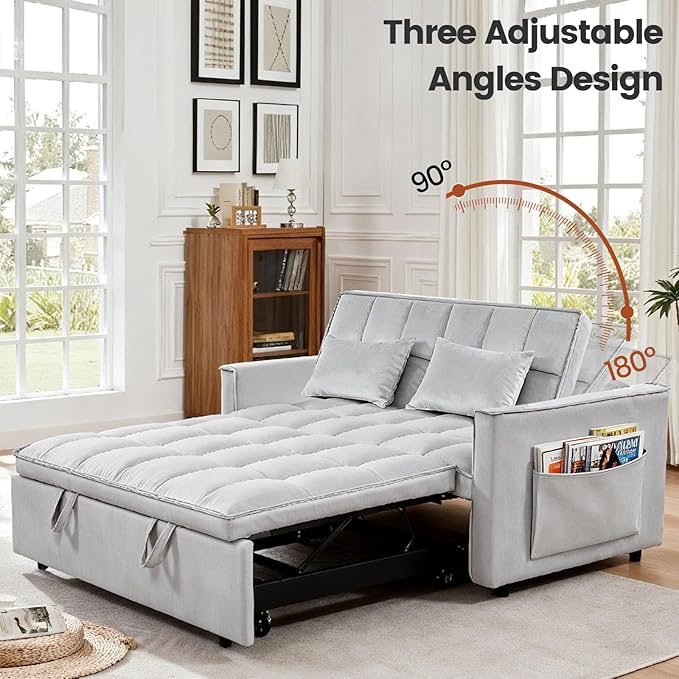 Convertible Sleeper Sofa Bed, Loveseat Sleeper Sofa