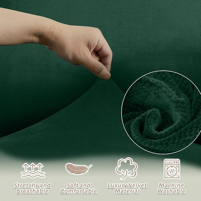 Arfntevss Sectional Recliner Couch Covers Velvet Corner Sectional Sofa Cover