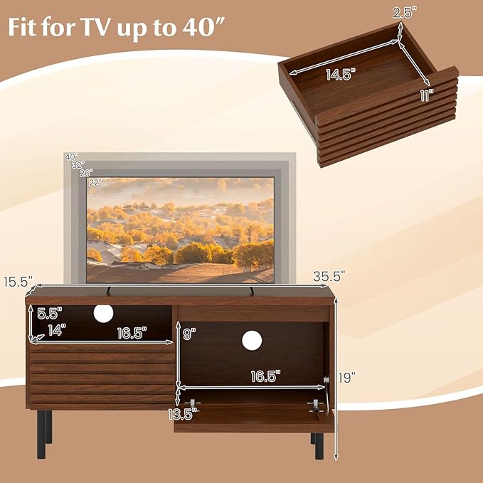 Giantex Mid Century Modern TV Stand