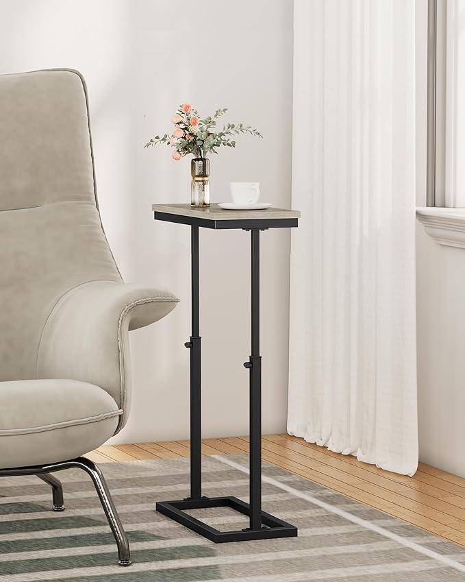 TUTOTAK End Table, Side Table, Tall Couch Table, Sofa Table, Living Room