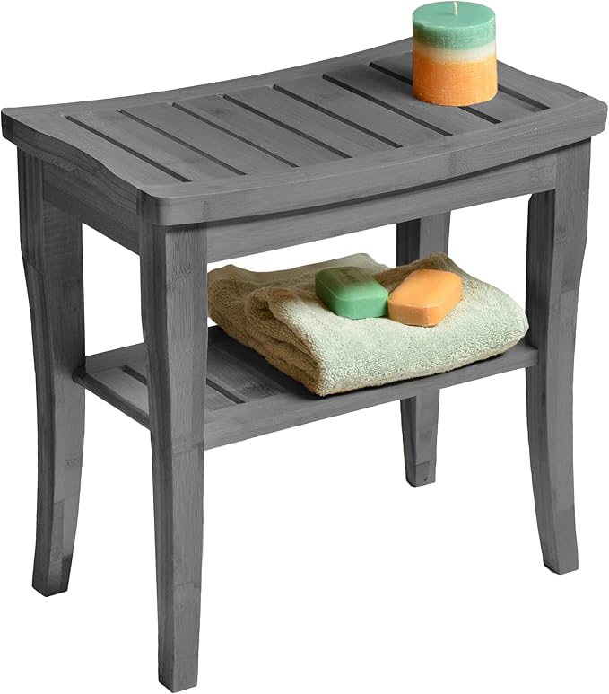 Grey Shower Bench