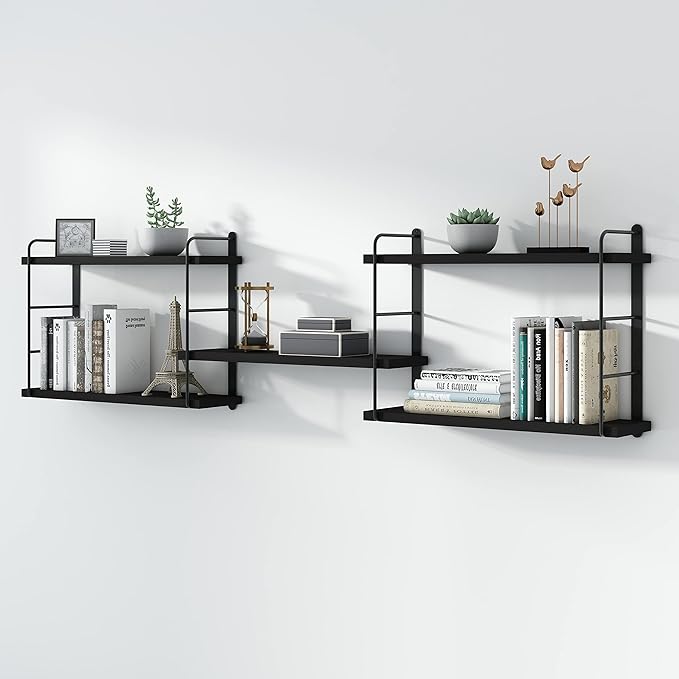 MXCSE Wall Shelves, Wall Mounted Bookshelves, DIY Floating Shelves