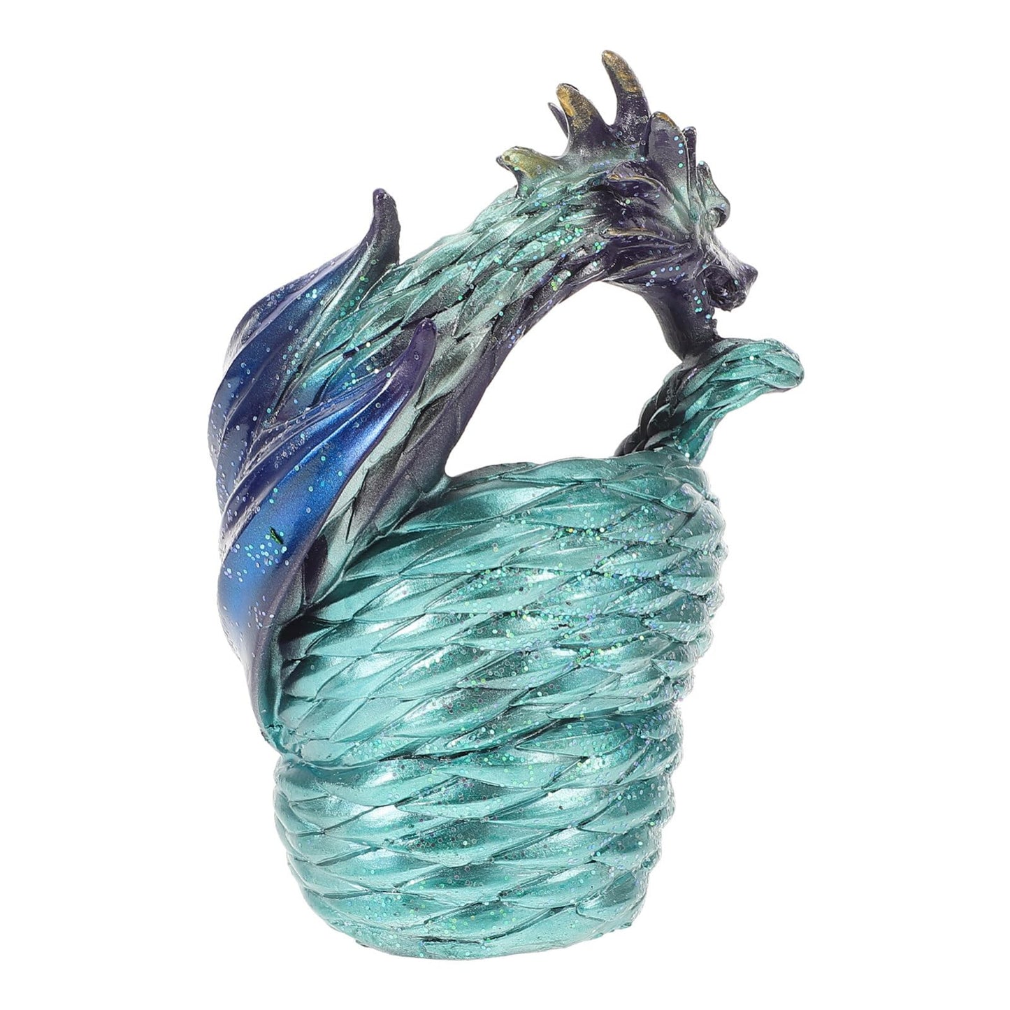 HANABASS Dragon-Shaped Resin Planter for Succulents Small Plants Decorative Pot for Home Office Desktop Garden Decoration 3.15X4.72X3.15 Inches