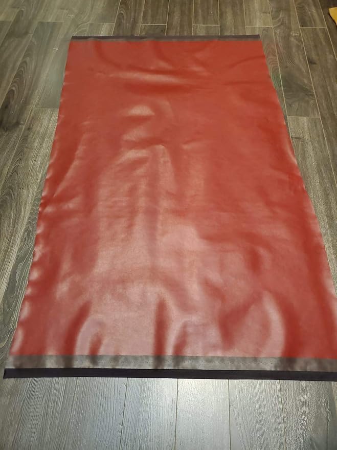 NAT LEATHERS | Burgundy Soft Faux Vegan Leather Fabric Sheet PU | 4 Yards Cut