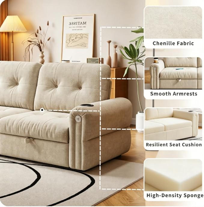 Convertible Couches, Queen Size Pull Out Sofa Bed