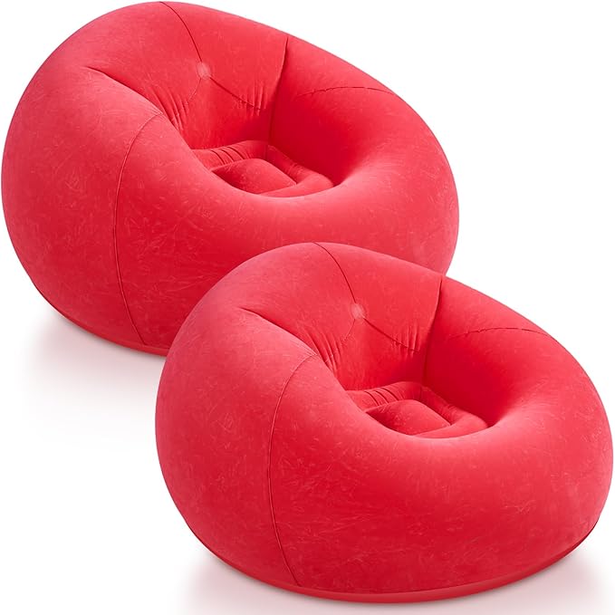 Realspring Inflatable Bean Bag Chairs Outdoor Blow up Camping Chairs Inflatable