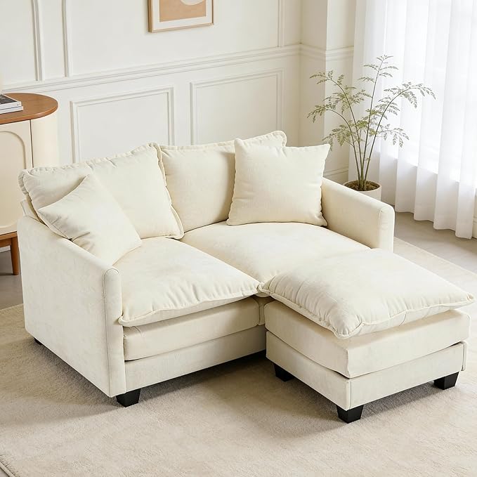 Loveseat Sofa with Ottoman
