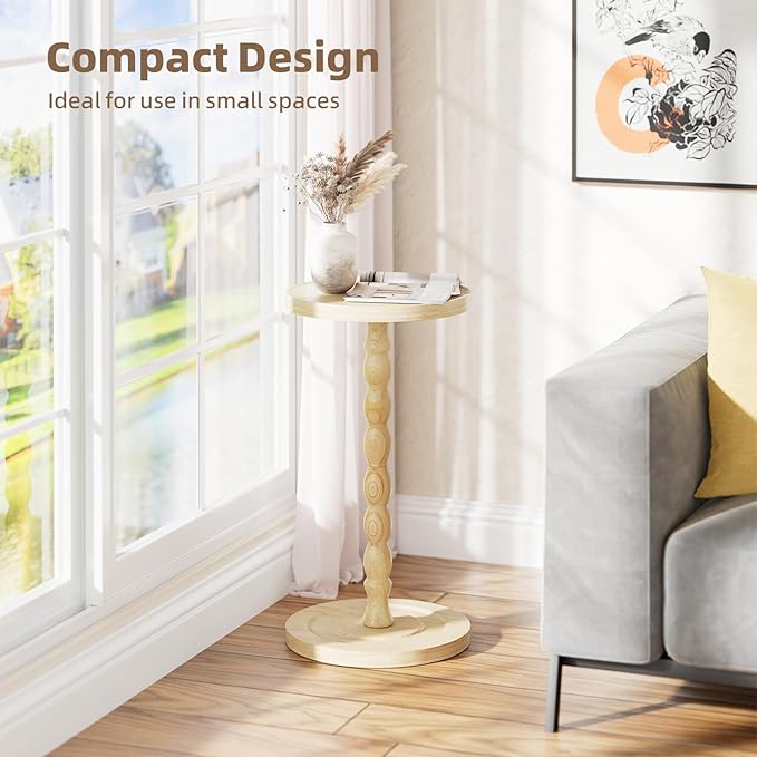 Simple Trending Round Side Table, Small Drink Table, Beside End Table