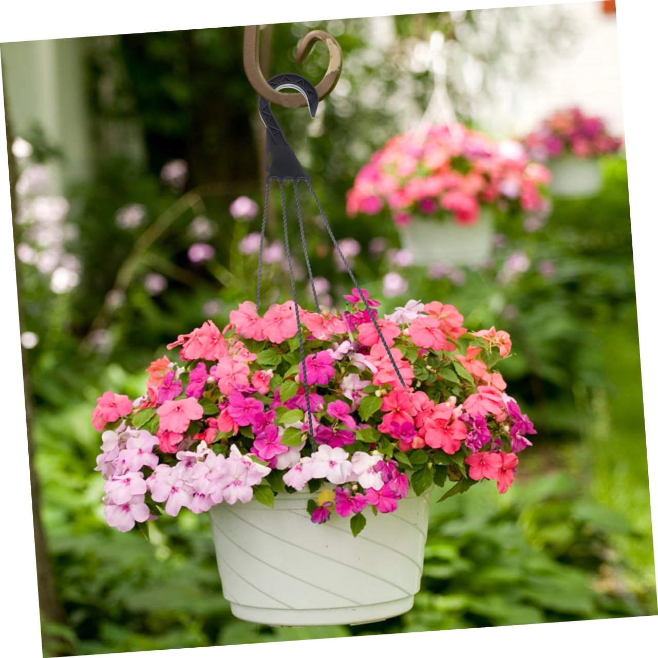 OFFSCH 10pcs Resin Plant Pot Hangers Hanging Flower Pot Hooks for Indoor Gardening Easy Install Home Office Decor