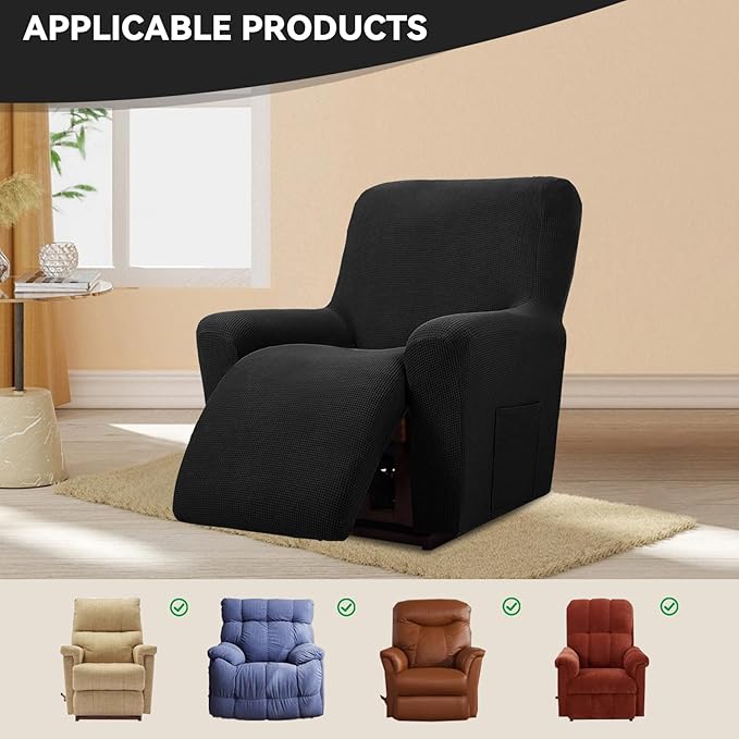 Cupuamon Recliner Chair Covers, Lazy Boy Recliner Covers Stretch Reclining