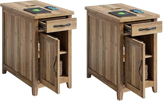 LINSY HOME End Table Set of 2
