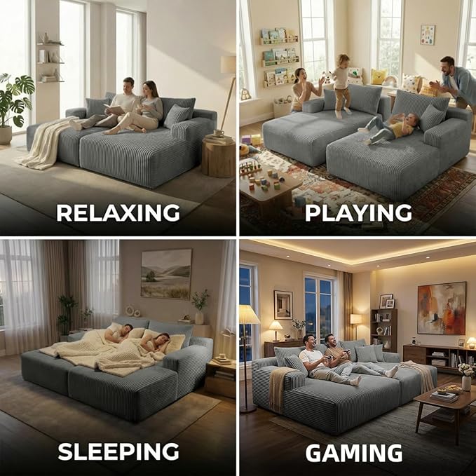 SYTOPIA Loveseat Chaise Lounge