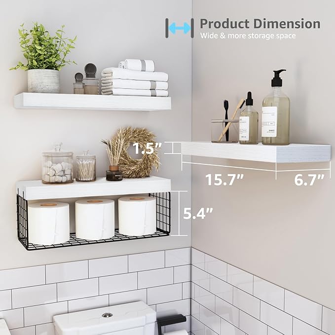 QEEIG Bathroom Shelves Over Toilet