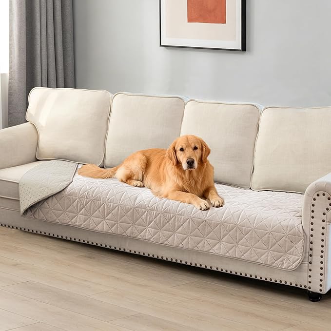 Ameritex Sofa Cover Waterproof for Seats Couch Cover for Dogs Pet Couch Cover