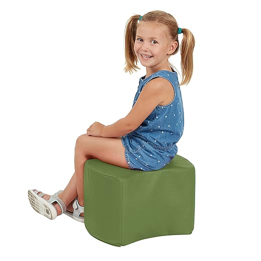 ECR4Kids SoftZone Toddler Modular Stool Seating Set, Classroom Furniture