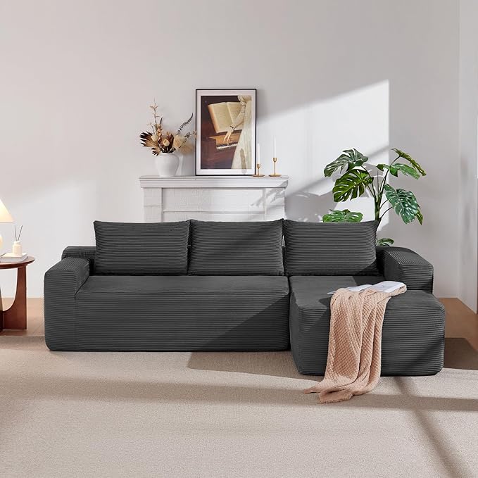97" Cloud Sectional Couch, Modern Modular Sectional Sofa