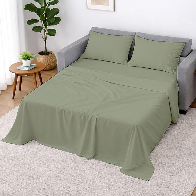 Cottington Lane Sleeper Sofa Sheets Full Size, 4 Piece Premium Quality 100%