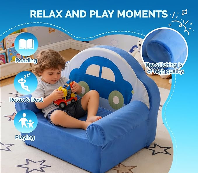 Snuggly Toddler Chair, Soft Kids Sofa