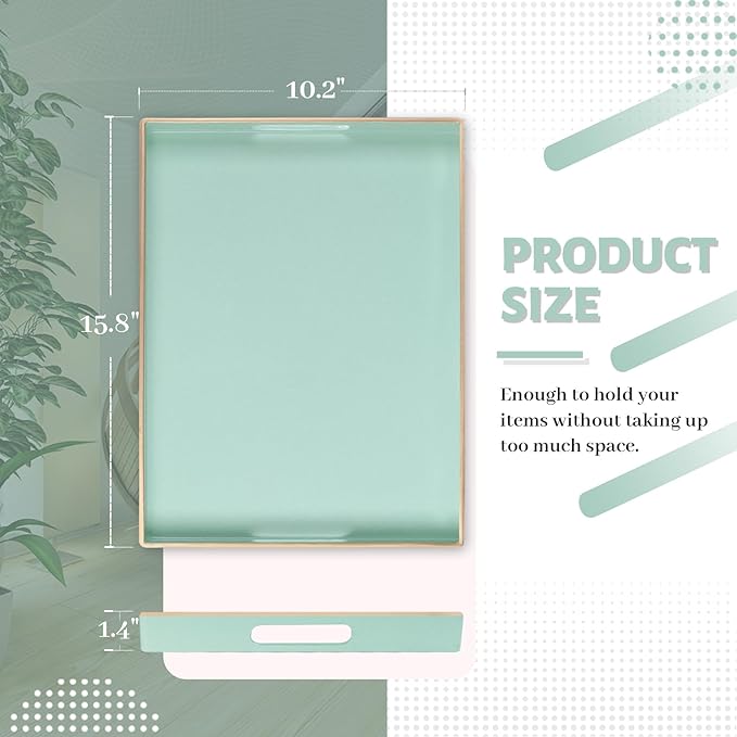 MAONAME Mint Green Serving Tray