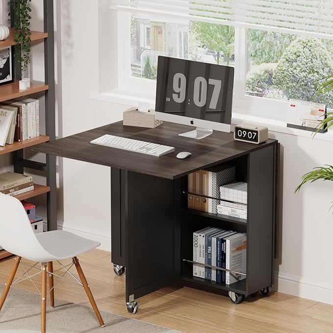 3imothrix Folding Dining Table, Small Dining Table, Space Saving Dining Table
