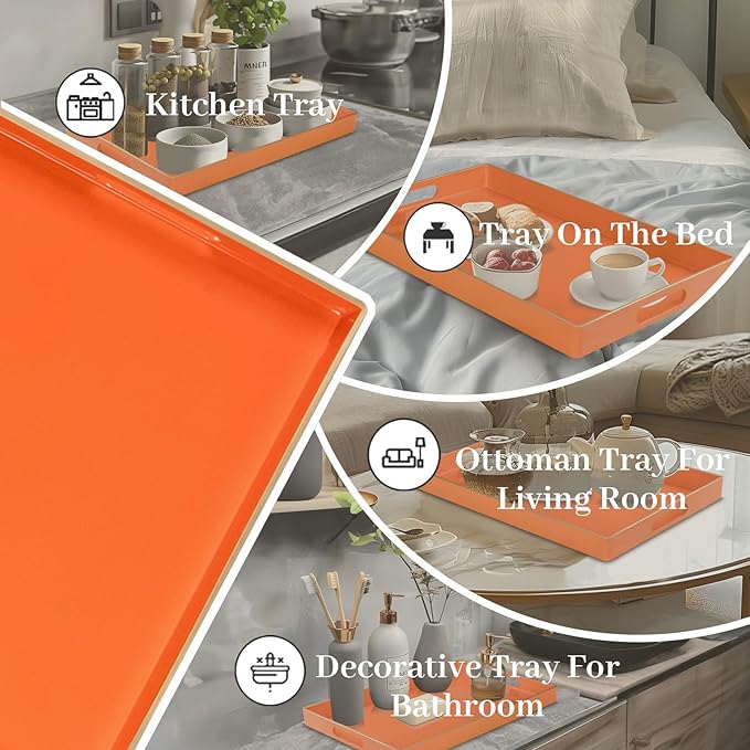 MAONAME Orange Serving Tray