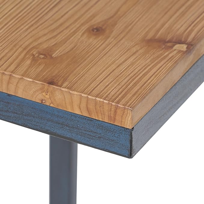 Savannah Fir Wood and Iron Nesting Side Tables