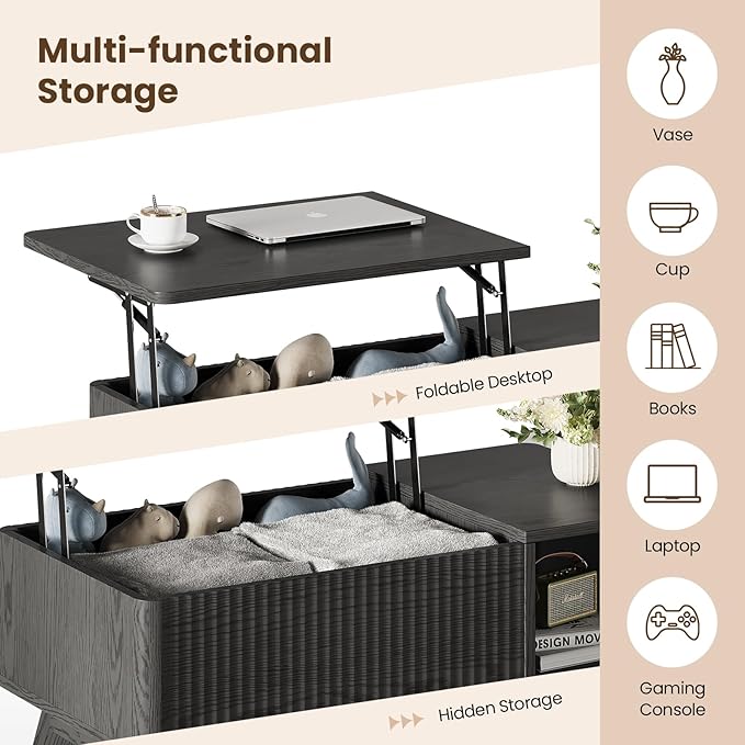 Wood Lift Top Coffee Table