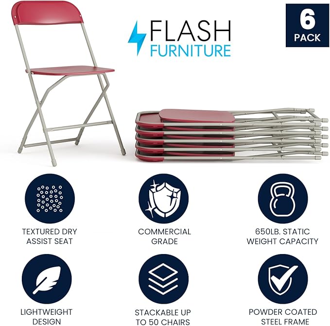 Flash Furniture Hercules Series Plastic Folding Chair