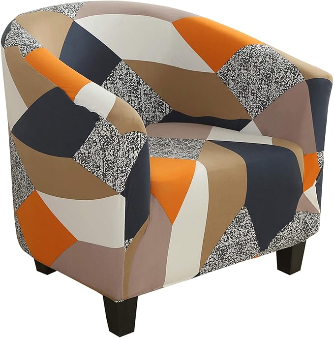 SearchI Club Chair Slipcover Stretch Barrel Chair Covers Printed Tub Chair