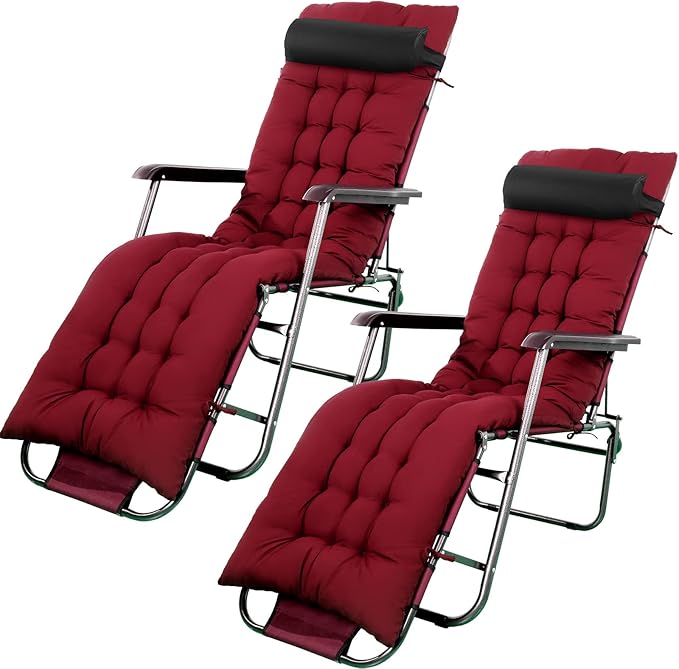 Bucherry 67 x 19 Inch Chaise Lounge Cushions Soft Lounge Chair Cushion Gravity