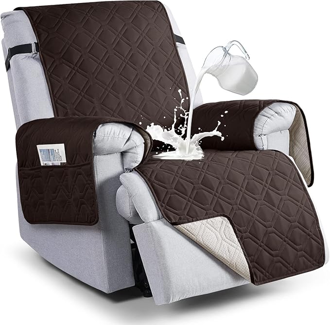 VANSOFY 100% Waterproof Recliner Chair Covers, Recliner Cover Non-Slip Dog