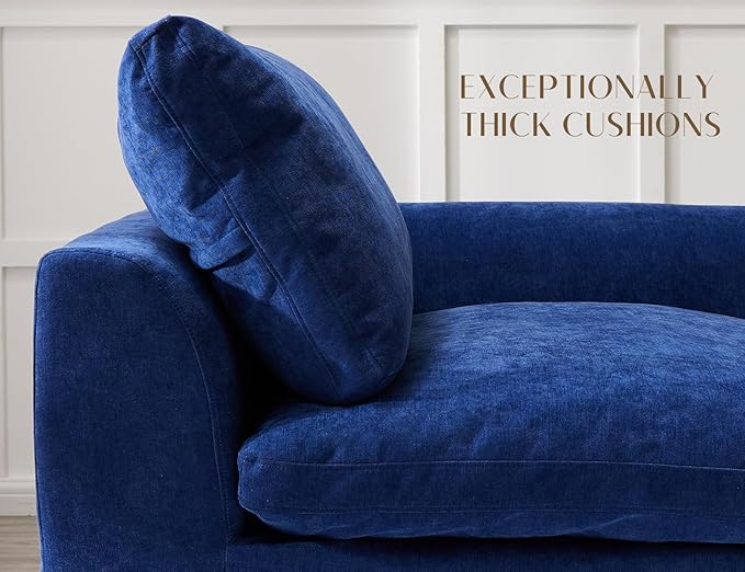 ohllob 140" U Shaped Couch, Cloud Sectional Couches