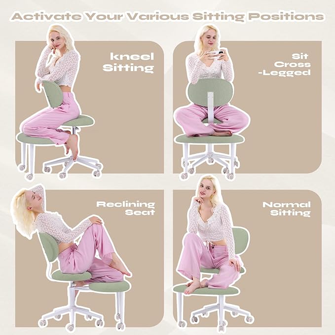 Pinmoco Ergonomic Cross Legged Office Chair