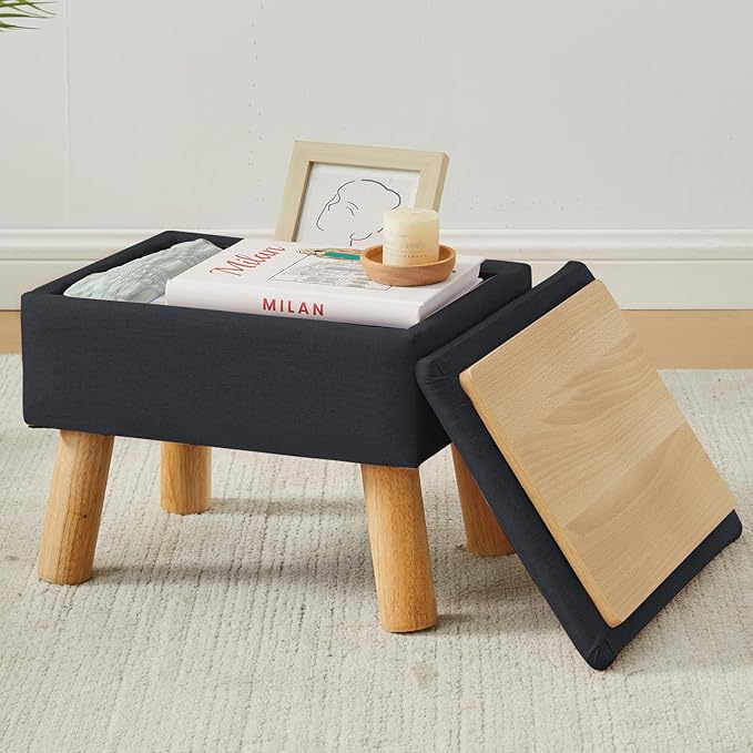 Storage Ottoman, Small Foot Stool Ottoman