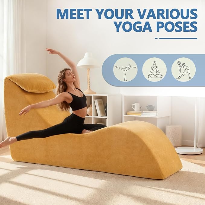 Yoga Chair Lounge for Adult, Yoga Lounge Chair，Ergonomic Chaise Lounge Chair
