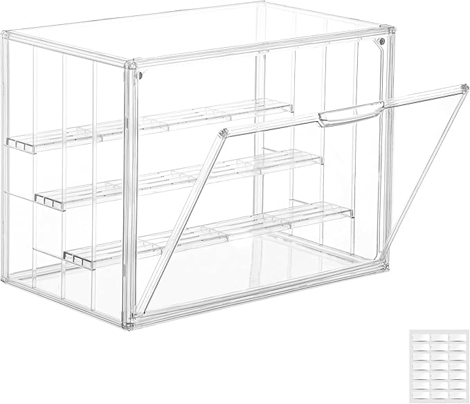 Attelite Acrylic Display Case, Upgrade 4 Tiers Clear Display Case