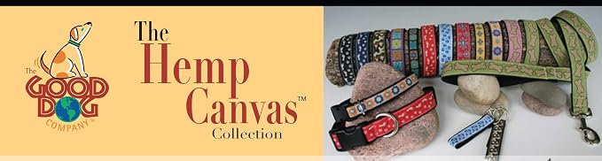 The Good Dog Company- Hemp Dog Collar Hunting and Fishing - Mallard and Fly … (X-Large (Fits 25"-30" Neck), Slate Blue Mallard)