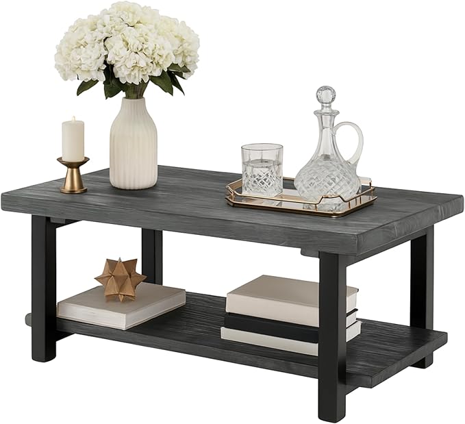 Pomona 42-Inch Rectangular Solid Wood Coffee Table