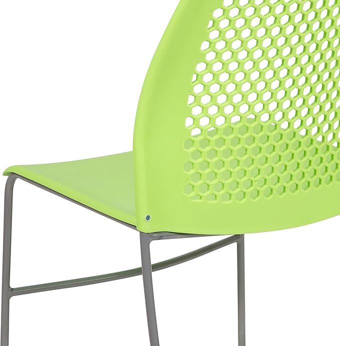Flash Furniture HERCULES Series 661 lb. Capacity Green Stack Chair