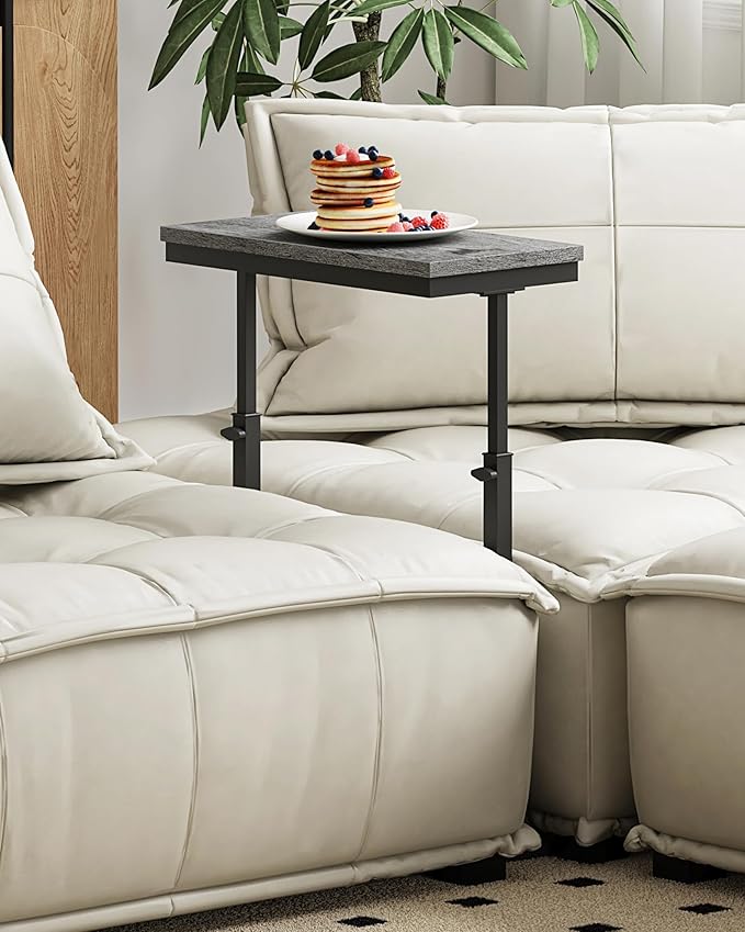 TUTOTAK End Table, Side Table, Tall Couch Table, Sofa Table, Living Room