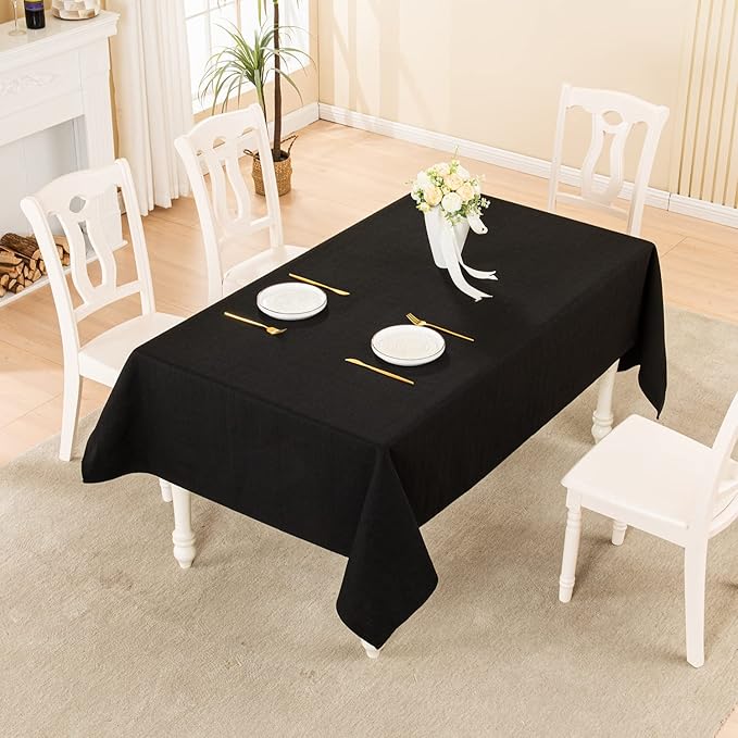 BALCONY & FALCON Small Square Tablecloth Washable Wrinkle Resistant and Water