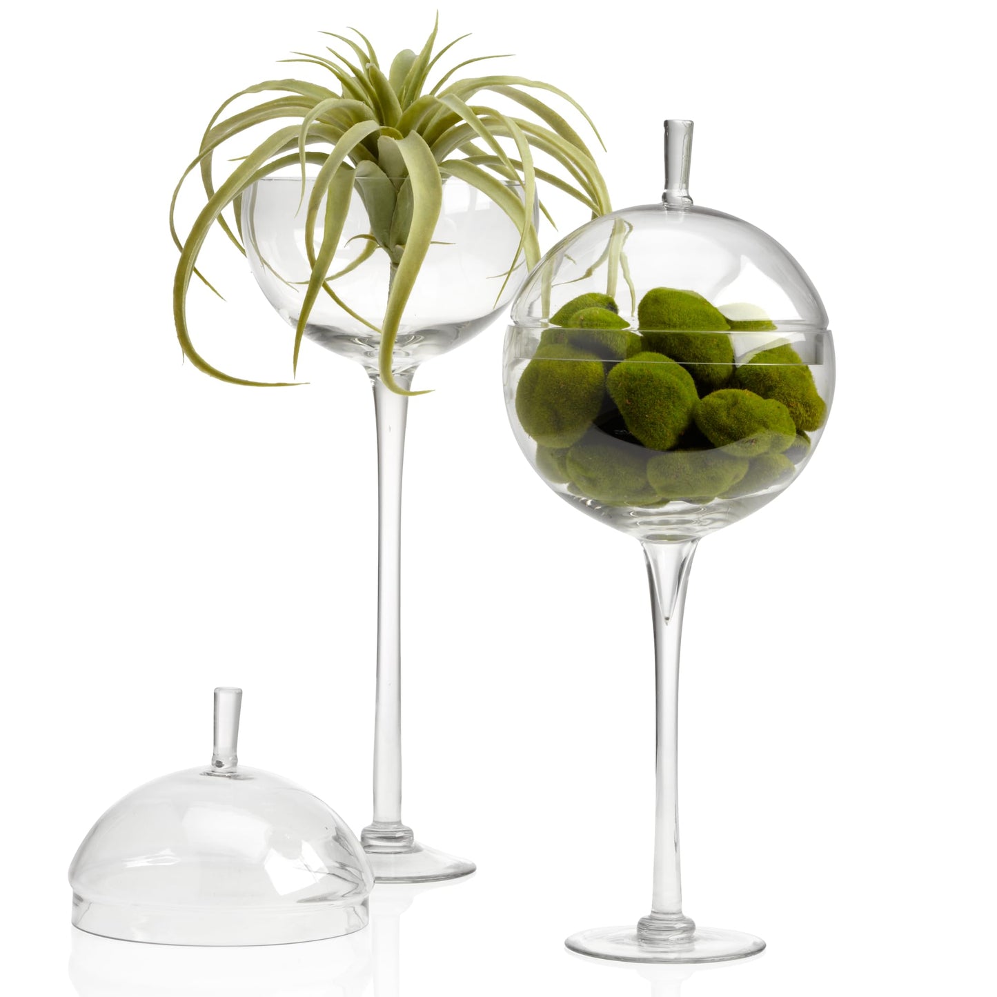 Z Gallerie Jules Glass Cloche, Hand-Blown Glasses Display Dome for Decorative Showcase Elegant Terrarium for Curated Home Decor, Artistic Canister for Sentimental Displays, Clear, 24"