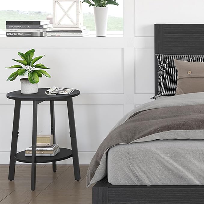sthmec Side Table, Small Round End Table