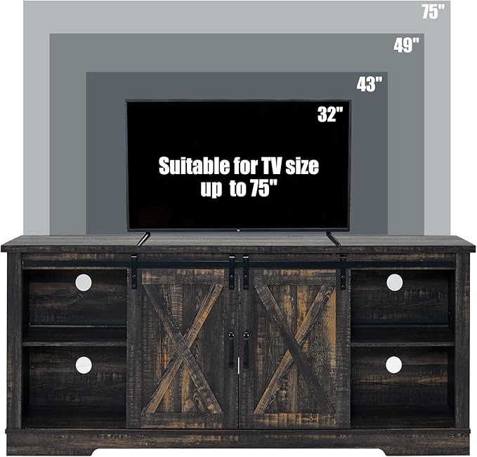 AMERLIFE 66" Farmhouse TV Stand