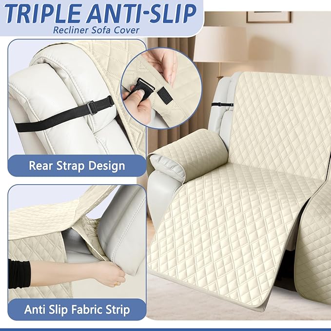 Arfntevss Recliner Sectional Couch Covers Waterproof L Shape Sofa Cover