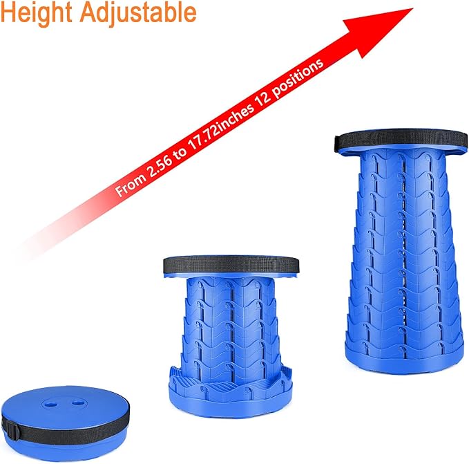 Boreeman Upgraded Folding Stool Lightweight Yet More Sturdy