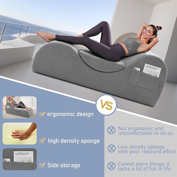 Yoga Chair Lounge for Adult, Ergonomic Chaise Lounge Chair